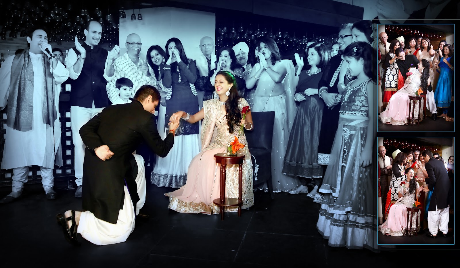 On the stage — wedding photography, Delhi