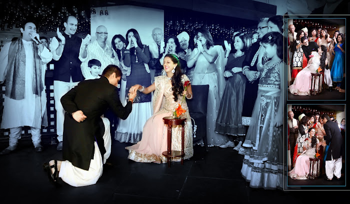 On the stage — wedding photography by Studio City Photography, Delhi